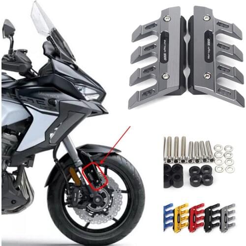 Motorcycle Front Fender Side Protection Guard Mudguard Sliders For KAWASAKI Versys 1000 Accessories universal