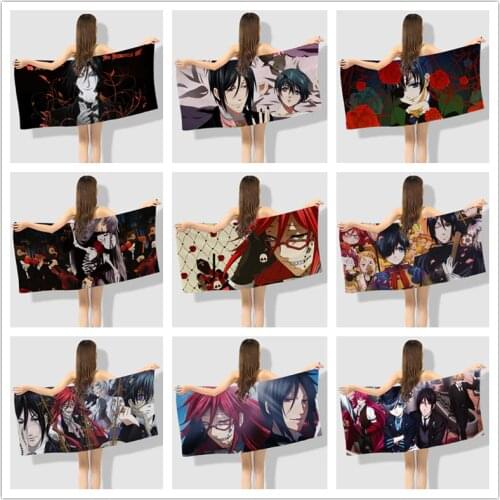 Anime Manga Kuroshitsuji Black Butler Ciel Beach Towels Bath Towel 001
