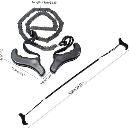 19' Saw Cutter Camp Tool Hunt Fish Cutting Chain Hike Outdoor mountain Fretsaw Forest tree branch handsaw Survive Bushcraft Wood