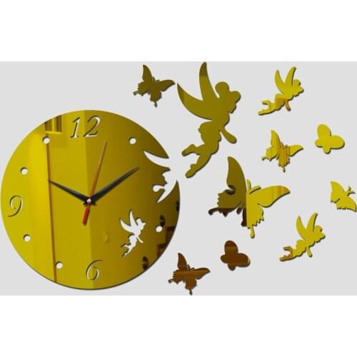 Special offer diy wall clock home decoration modern design still life wall stickers quartz acrylic mirror living life clocks