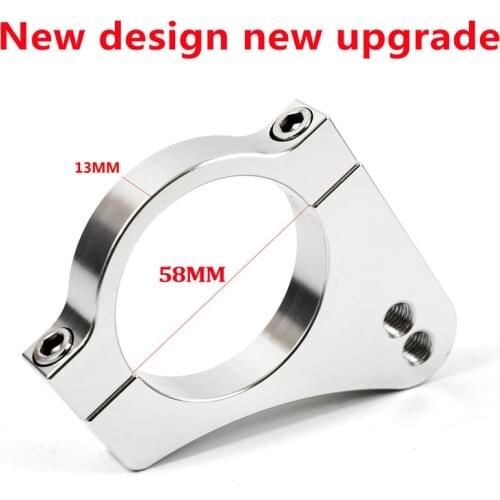 Universal 58mm Aluminium Steering Damper Fork Bracket Reduce Lever Vibration For Motorcycle