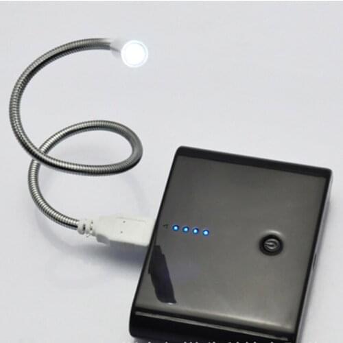 Laptop Computer USB Light Bendable Single LED Lamp Aluminum Alloy Book Lights Bedroom Reading/Learning Lighting
