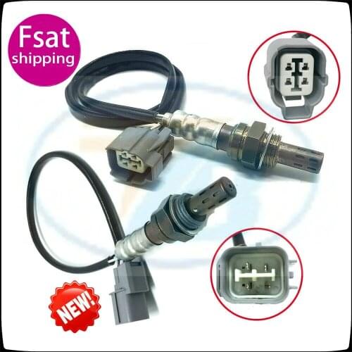 2pcs Oxygen Sensor Upstream Downstream For 2001 2002 2003 2004 2005 Honda Civic 1.7L D17A7 Engine Front & Rear