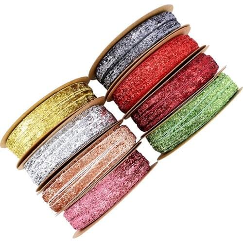 20 meters/roll) 10mm Glitter Velvet ribbon wholesale gift wrapping decoration Christmas lace ribbons