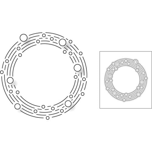 2020 New Circle Wreath Metal Cutting Dies For Edge DIY Cut Paper Embossing Craft Making Card Album Scrapbooking No Stamps Sets