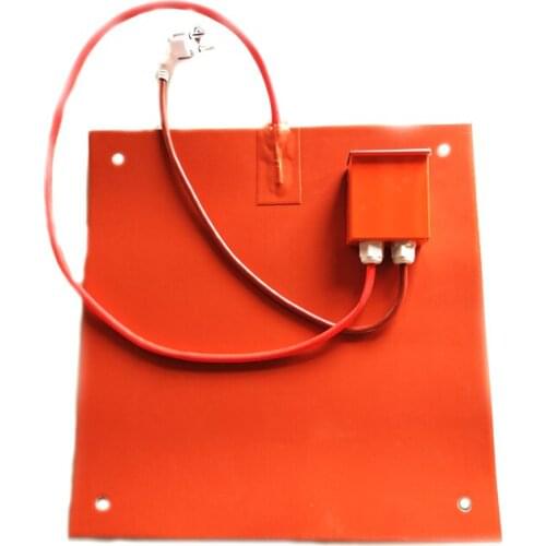 400*400*1.5mm 220V 1000W CR-10S4 3D Printer Heat Plate adhesive 1 side digital thermostat on wire1000mm lead wire