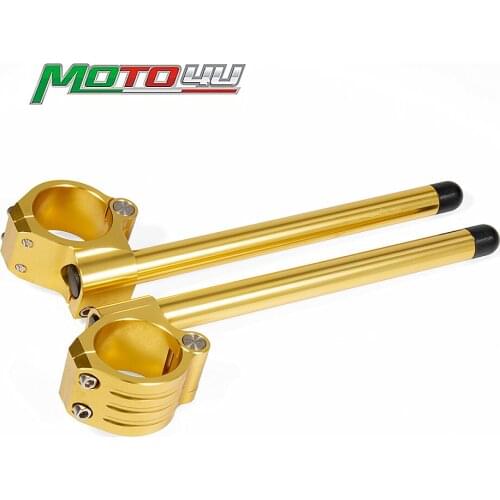 50MM Clip on Bar Universal Handlebar Clip-Ons Gold Clip On Clamp Fork Handle Bar Motorcycle Accessories
