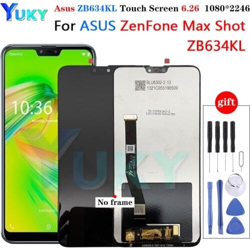 6.26 ''Voor Asus Zenfone Max ZB634KL Lcd Display Panel Touch Screen Digitizer Glas Sensor Vergadering Vervangende Onderdelen