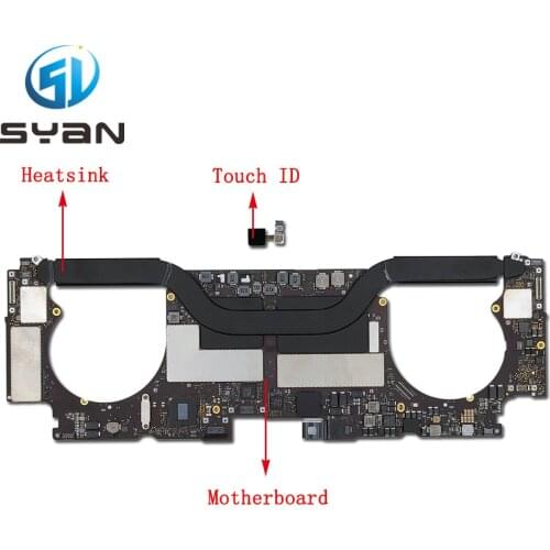 A1707 logic board for macbook pro retina 15.4 inches 2.8ghz 16gb 512GB SSD Motherboard 2017 820-00281-A