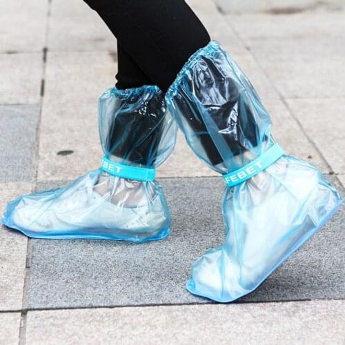 Reusable Motorcycle Cycling Bike Rain Boot Shoes Covers PVC Waterproof Rainproof Thicken Non-slip Shoes Cover AGW001