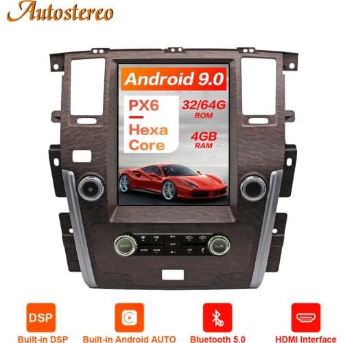 Digital Cluster Virtual Cockpit Android 9.0 For Nissan Patrol Y62 Car GPS Navigation Tesla Screen Multimedia Player Auto Stereo