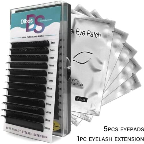 Dibos 005/007/010/015/020 C/D curl Lashes Individual Faux Mink Eyelashes Volume Lashes Silk Fake False Eyelash extension