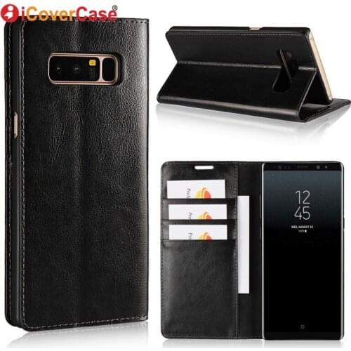 For Samsung Galaxy Note8 Case Luxury Leather Wallet Cover Mobile Phone Accessories Coque For Samsung Note 8 Note8 Flip Cases