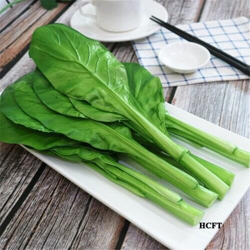 Faux fake artificial vegetables hotel restaurant store shop decoration green vegetables pakchoi Chinese flowering cabbage model
