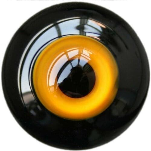 [wamami] 6mm 8mm 10mm 12mm 14mm 16mm 18mm 20mm 22mm 24mm Yellow Glass Eyes Eyeball BJD Doll Dollfie Reborn Making Crafts