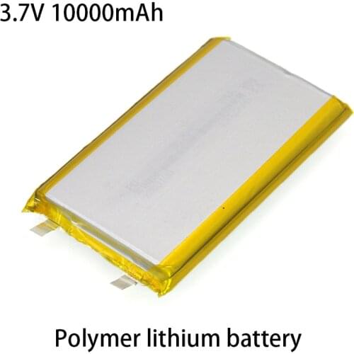 3.7V Polymer lithium battery 10000mAh Large capacity ues for Tablet computer, Mobile power supply DIY batteries