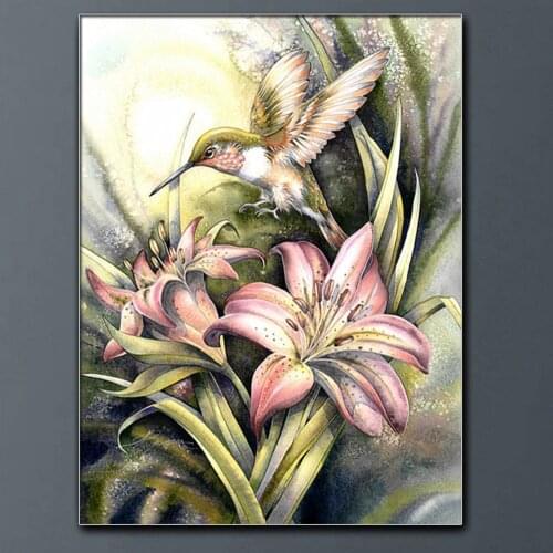 5D DIY Diamond Painting Bird Flower Full Drill Square Home Decoration Embroidery Handcraft Art Kits