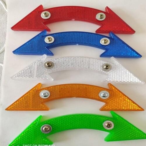 2020 2pcs/set Bicycle Spoke Reflector Safety Warning Light Wheel Rim Reflective Lamp Mount Vintage Clip Tube Refector