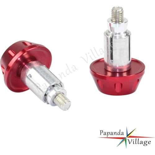 Papanda Motorcycle CNC Aluminum Red 7/8" 22mm Handlebar Hand Grips Bar Ends Universal for Honda CBR CRF 600 1000RR