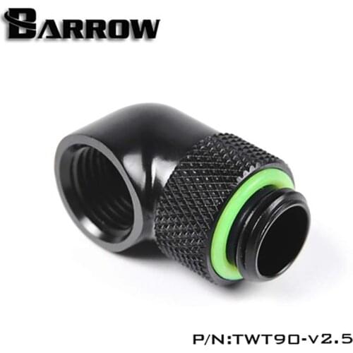 Barrow TWT90-v2.5 Rotary Fittings,90 Degree water cooler heatsink gadget Adapter