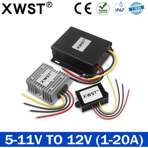 5V 6V 8V 9V 11V to 12V 1A 5A 15A 20A 220W 60W DC DC Converter Step Up Boost Power Converter Voltage Regulator For Car Audio LED