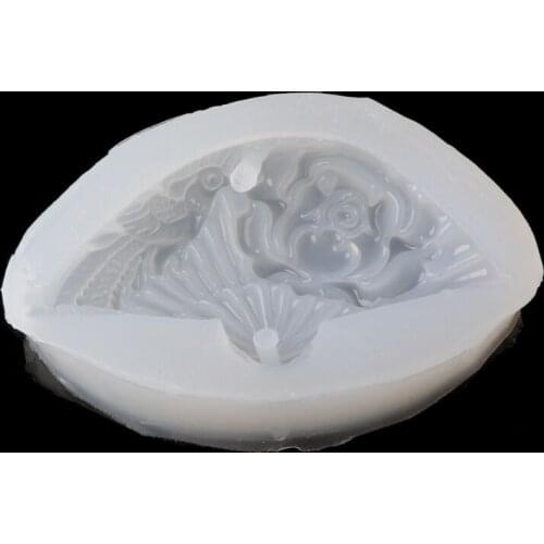 Transparent Silicone Pendant Mould Resin Hand Fan DIY Jewelry Making Tool Key Chain Jewelry Making Tools