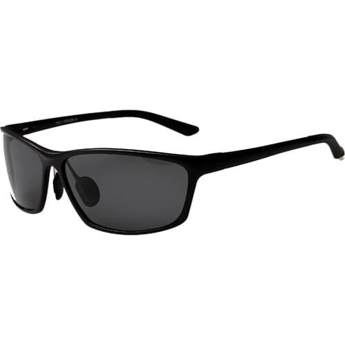 Rectangule Al-Mg Metal Frame Sun Glasses Ladies Polarized Mirror Sunglasses Custom Made Myopia Minus Prescription Lens -1 to -6