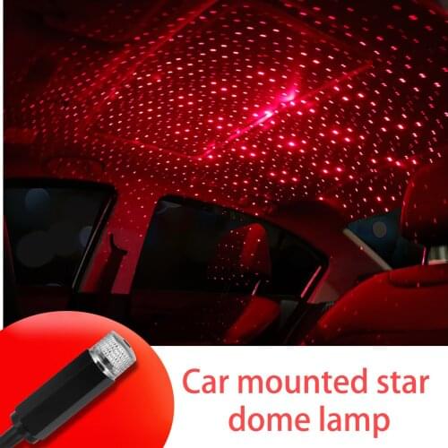 Ambient Light for Car Roof Star Atmosphere Lamp Romantic USB Night Interior Adjustable Galaxy car Interior Ceiling Projector