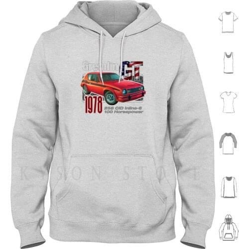 Amc Gremlin Gt Shirt-Defunct Auto Maker And Classic Car Hoodies Long Sleeve Ugly Car Packard United