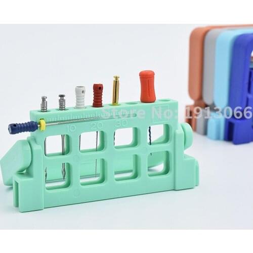5pcs/set Dental Endo Dispenser Endodontic File Drill Stand Holder Autoclavable endo box
