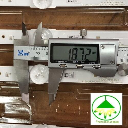 10 PCS LED backlight strip for SAMSUNG UE40JU6000K S_5U75_40_FL_R05 S_5U75_40_FL_L04 LM41-00120S LM41-00120R CY-GJ040HGLVDH