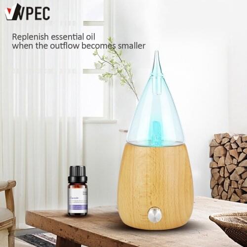 VVPEC Waterless Pure Essential Oil Diffuser Wood Glass Aromatherapy Vaporizer Diffuser Aroma Difusor For Home