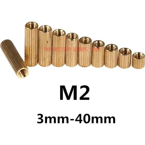 2019 Real Vis 50pcs M2 Copper Standoff Screw Spacer Circular Double-pass Pillars Security Surveillance Cameras Spacing Screws