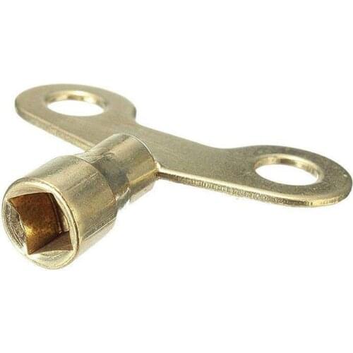 VOPPV 2pcs Fuacet key For water tap Brass lock New Water Square Tap Faucet Radiator Plumbing Key Hole Key Socket Bleed V3S2