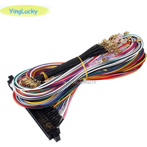 Jamma Harness with 5, 6 action button wires/Jamma 28 pin with 5,6 buttons wires for arcade game machine/Pando box