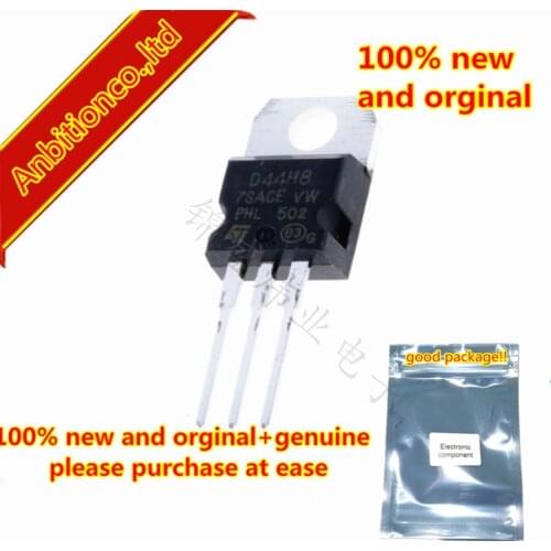 10pcs 100% new and orginal D44H8 NZT44H8 TO-220 NPN Power Amplifier in stock