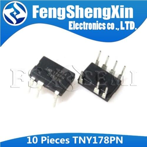 10pcs/lot TNY178PN DIP-7 TNY178 DIP7 TNY178P DIP Energy Effi cient, Offl ine Switcher