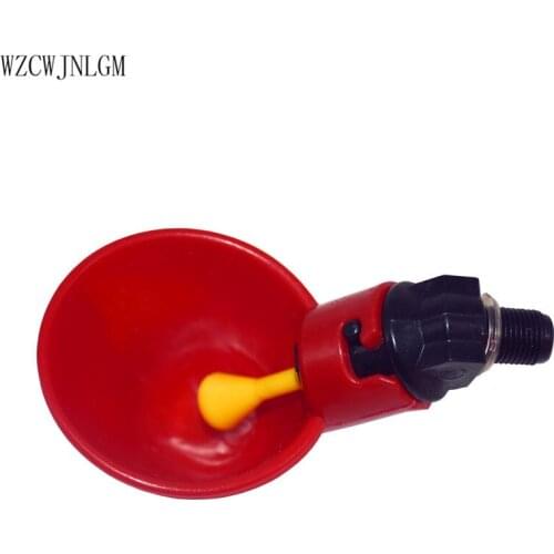 Automatic Quail Drinker Chicken Waterer Bowl With Yellow Nipple Farm poultry drinking water system 40pcs