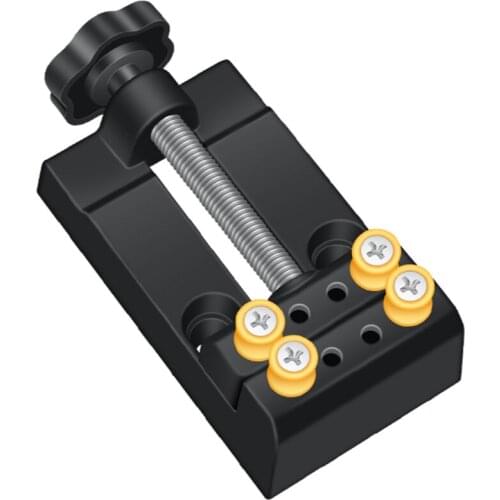 Aluminum alloy mini bench vise table pliers flat-nose pliers clamp olive walnut electric grinder clamp clamp