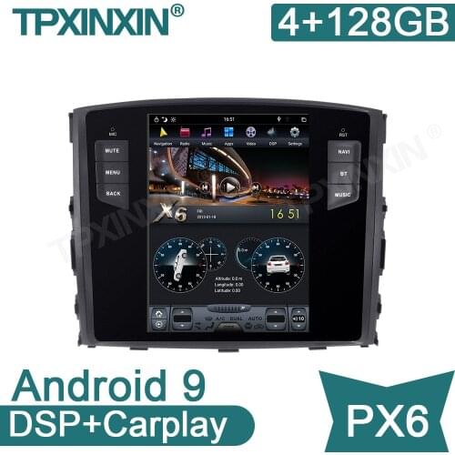Android 9 PX6 For Mitsubishi Pajero V97 V93 Shogun Montero 2006+ GPS Navigation Headunit Multimedia Player Radio Tape Recorder