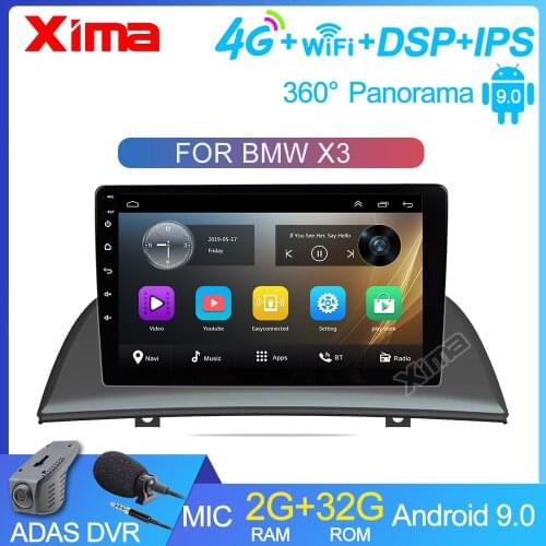 9 inch Car Android 9.0 2GB Ram Car Radio 2din DVD Player For 2004 2005 2007-2012 BMW X3 E83 2.0i 2.5i 2.5si 3.0i 3.0si 2.0d 3.0d