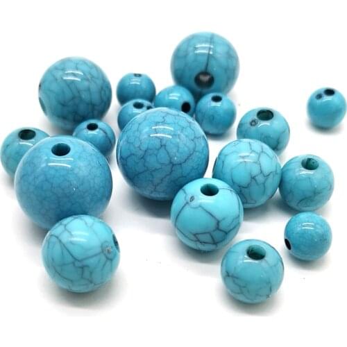 8mm - 16mm Round Crackle Beads Loose Spacer Acrylic Beads For Jewelry Making Necklaces Bracelets DIY