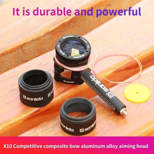 Design X10 Aluminum Material Competitive Compound Bow Sight Magnification