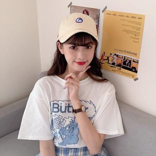 2021 New Hat Female Korean Style Fashion Brand Sports All-Matching Peaked Cap Male Summer Sun-Proof Sun Sunshade Baseball Cap