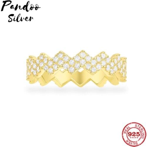 Fashion Charm Sterling Silver Copy 1:1 Replica,Yellow Silver Up And Down Ring Women 2021 Jewelry Gift With Logo