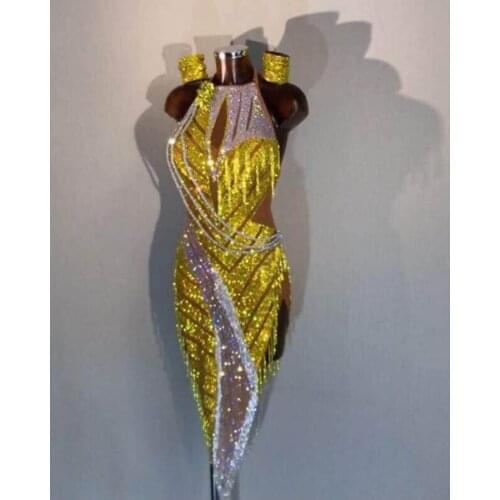 Latin dance dress new dress pageant latin dance, salsa, latin dress costume Lemon Huang Shuijing latin dress