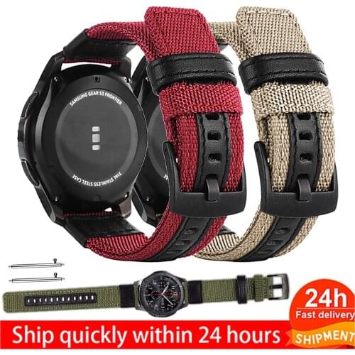 20 22mm Band Nylon Strap for Samsung Galaxy Watch3 41mm 45mm Quick Release Bracelet for Huawei Watch GT 2 Pro 46mm 42 Watchband