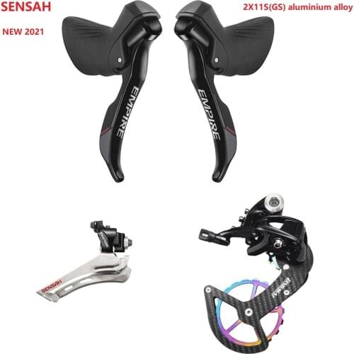 SENSAH Groupset SENSAH EMPIRE 2x11 Speed, 22s Road Groupset, Shifter + Rear Derailleurs + Front Derailleurs, RED, force, Revial