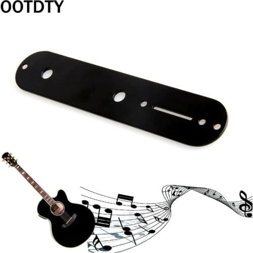 OOTDTY Quality Top Tele Style Electric Guitar Black Control Plate for Telecaster Guitar