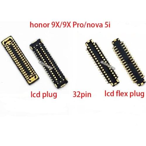 LCD Display FPC Connector Plug MotherBoard Pin For Huawei Honor View30 View30 Pro 9X 9X Pro Nova 5i